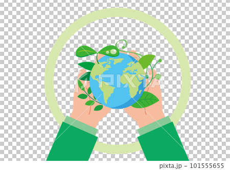 地球環境保護のイメージイラスト 101555655