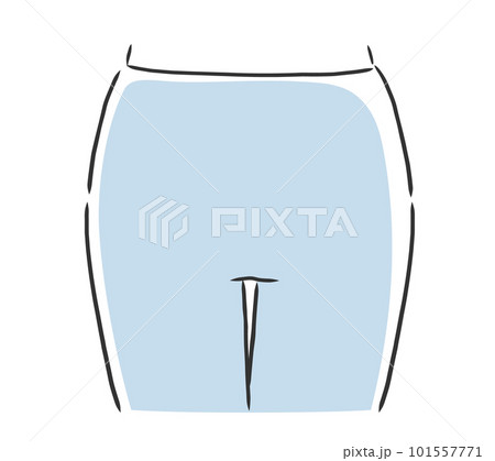 丸いお尻のイラスト素材 101557771