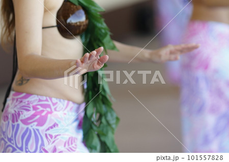 タヒチアンダンスを踊る女性の手 タヒチアンダンスを踊る女性の手 101557828