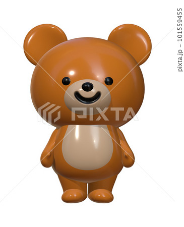 3D立体くまキャラクターのイラスト素材 [101559455] - PIXTA