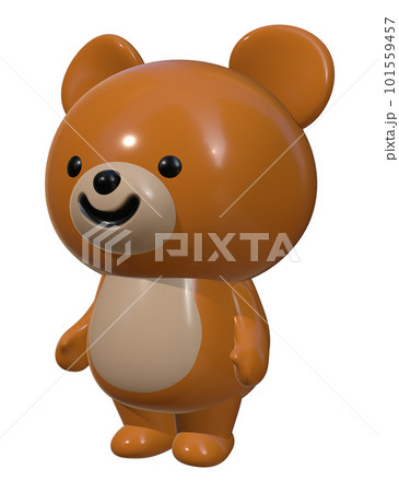 3D立体くまキャラクターのイラスト素材 [101559457] - PIXTA