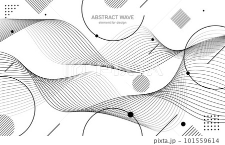 Abstract wave element for design. Digital frequency track equalizer. Stylized line art background. Abstract wave element for design. Digital frequency track equalizer. Stylized line art background. 101559614