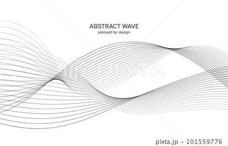 Abstract wave element for design. Digital frequency track equalizer. Stylized line art background. Vector illustration. Wave with lines created using blend tool. Curved wavy line, smooth stripe. Abstract wave element for design. Digital frequency track equalizer. Stylized line art background. Vector illustration. Wave with lines created using blend tool. Curved wavy line, smooth stripe. 101559776