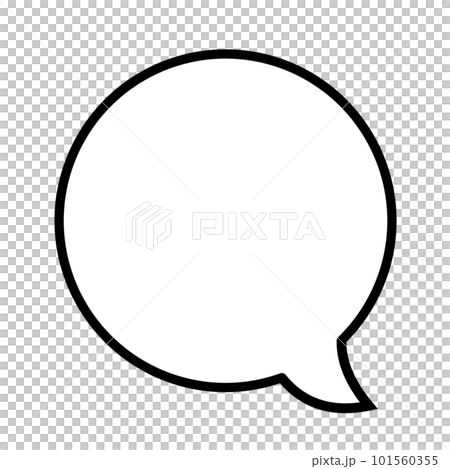 Right mouth with round speech bubble Right mouth with round speech bubble 101560355