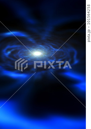 宇宙空間のワープをイメージした背景素材(ワームホール ・ブラックホールのイメージ) 宇宙空間のワープをイメージした背景素材(ワームホール ・ブラックホールのイメージ) 101564258
