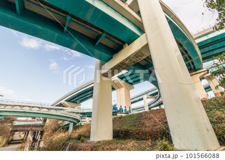 久御山ジャンクションと歩道橋ループ 101566088
