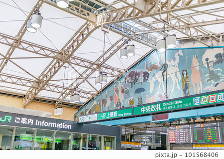 【東京の都市風景】上野駅中央改札口 【東京の都市風景】上野駅中央改札口 101568406