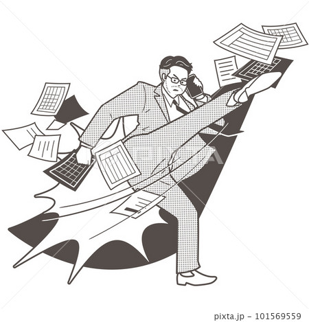 蹴りを入れるシニアビジネスパーソン（男性）。彼はベテランのようだが最前線で闘っている。 101569559