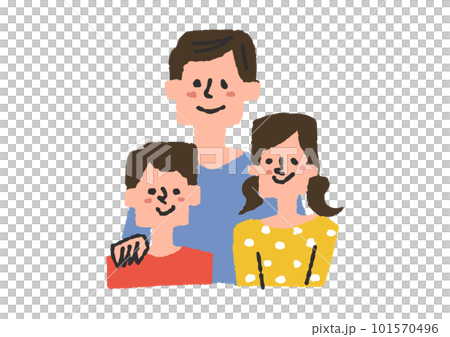 父親和兒子的家庭插圖素材 父親和兒子的家庭插圖素材 101570496