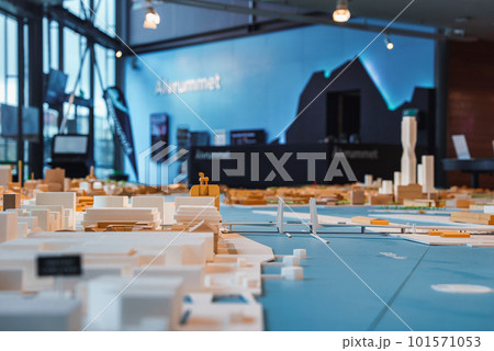 Gothenburg city miniature. Development plans and model at the Chalmers technical university in Gothenburg, Sweden Gothenburg city miniature. Development plans and model at the Chalmers technical university in Gothenburg, Sweden 101571053