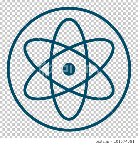 シンプルな丸い原子のアイコン。ベクター。 シンプルな丸い原子のアイコン。ベクター。 101574381