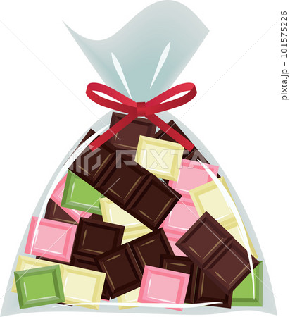 割れた板チョコの袋詰め 101575226