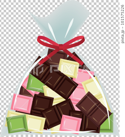 割れた板チョコの袋詰め 101575226