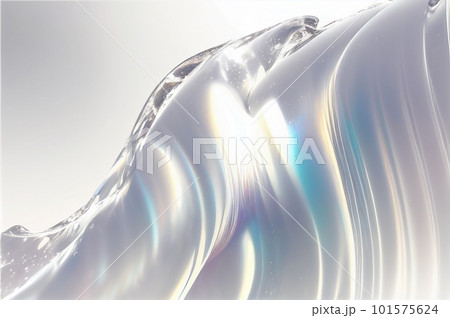 ジェル状の波と光の屈折と反射が美しいモイスチャーイメージ 101575624