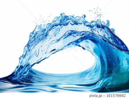 青い海と波のトンネルのビッグウェーブとチューブ 101576662