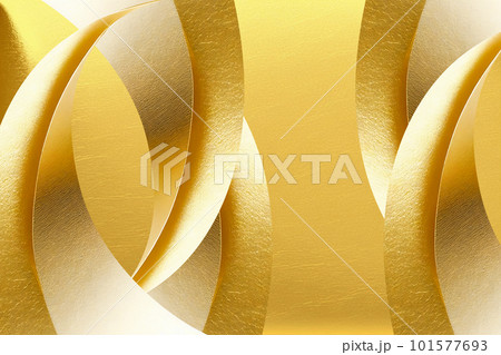 高級感のある金箔のペーパーアート和風フレーム 101577693