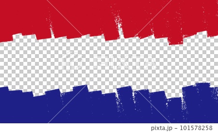 頁眉頁腳材質，看起來像是用滾塗 16:9 矢量數據紅藍荷蘭國旗繪製的 101578258