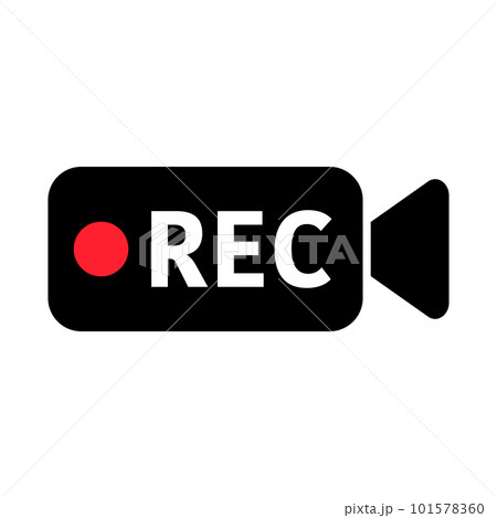 レコーディングカメラ。REC。撮影。ベクター。 101578360