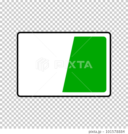 簡單的交通IC卡圖標。支付卡圖標。向量。 101578884