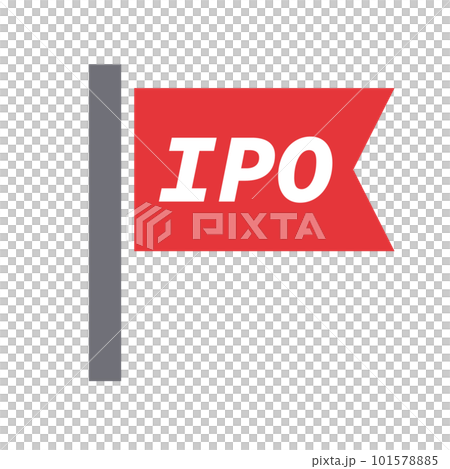 IPOの赤い旗アイコン。新規上場株式。ベクター。 IPOの赤い旗アイコン。新規上場株式。ベクター。 101578885