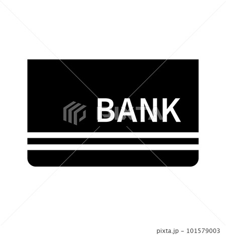 銀行口座のシルエットアイコン。銀行通帳。ベクター。 101579003