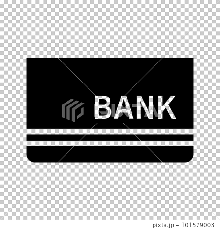 銀行口座のシルエットアイコン。銀行通帳。ベクター。 101579003