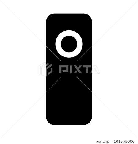 リモートコントローラーのシルエットアイコン。ベクター。 101579006