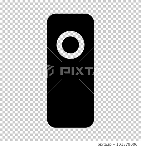 リモートコントローラーのシルエットアイコン。ベクター。 101579006