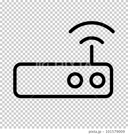 Simple Wi-Fi router icon. network access point. vector. Simple Wi-Fi router icon. network access point. vector. 101579009
