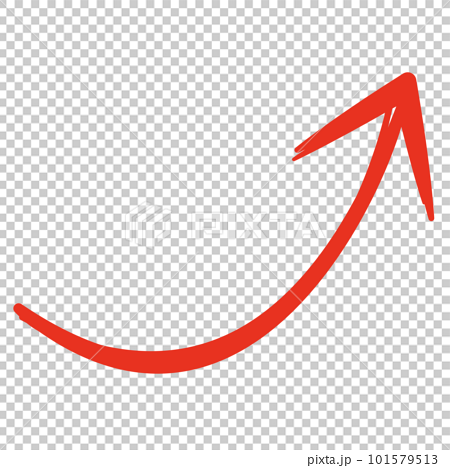 hand drawn red arrow png