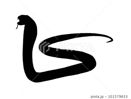 キングコブラのシルエットイラスト キングコブラのシルエットイラスト 101579633