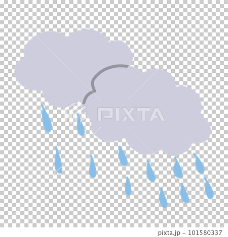 下雨的簡單插畫 101580337