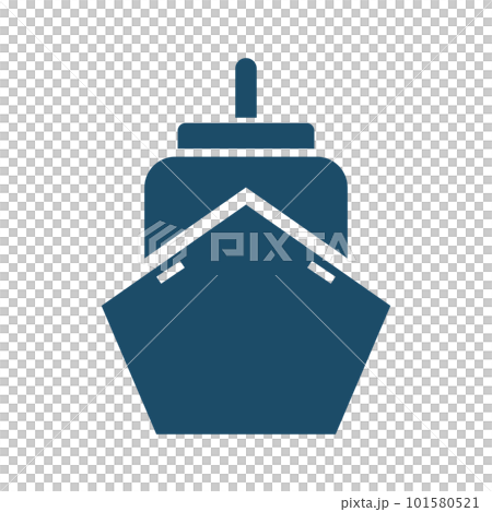 船剪影圖標。客船和航運的象徵。向量。 船剪影圖標。客船和航運的象徵。向量。 101580521
