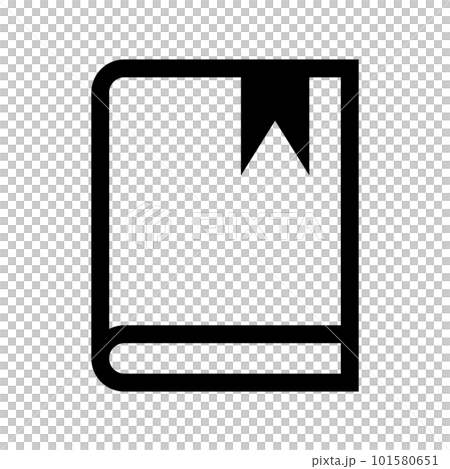 Book icon with bookmark. reading. Bookmark. vector. 101580651