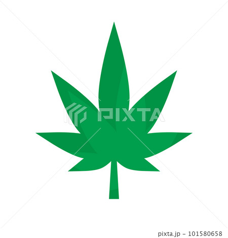 大麻の葉のシンボル。マリファナのアイコン。ベクター。 101580658