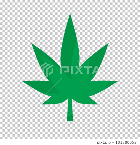 大麻の葉のシンボル。マリファナのアイコン。ベクター。 101580658
