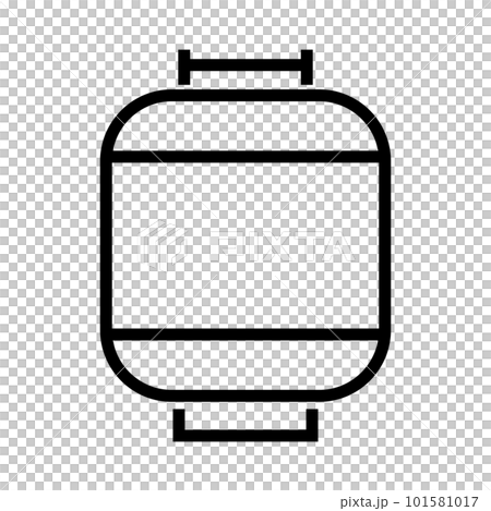 簡單的家用丙烷氣瓶圖標。向量。 簡單的家用丙烷氣瓶圖標。向量。 101581017