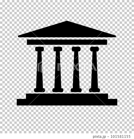 古代の神殿アイコン。遺産。博物館。ベクター。 古代の神殿アイコン。遺産。博物館。ベクター。 101581155