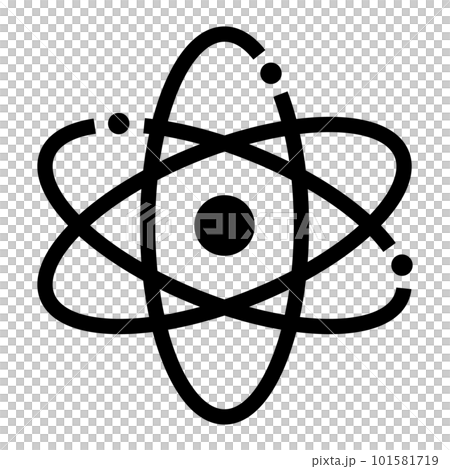 モダンな電子と原子のアイコン。ベクター。 101581719