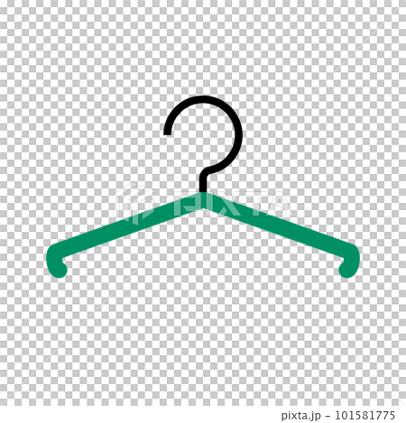 緑のハンガーアイコン。ベクター。 101581775