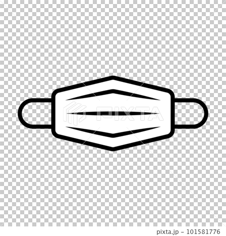 フェイスマスクのアイコン。病気予防。ベクター。 101581776
