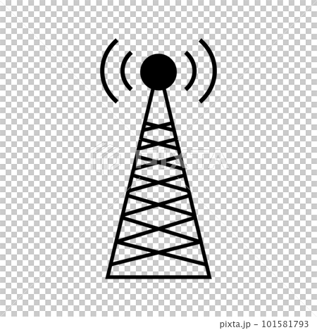 通信塔や基地局のアイコン。ベクター。 通信塔や基地局のアイコン。ベクター。 101581793