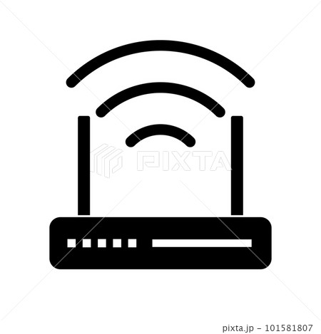 ルーターと無線電波 101581807