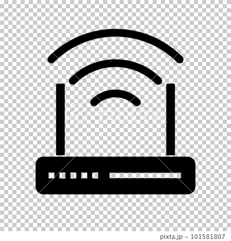 ルーターと無線電波 101581807