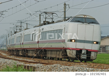北陸本線　西高岡ー高岡　北越急行　681系　N02編成　はくたか 101582401