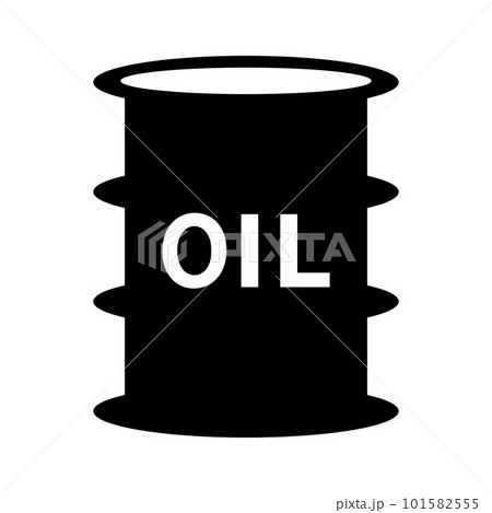 石油貯蔵のドラム缶アイコン。燃料貯蔵。原油やガソリン。ベクター。 石油貯蔵のドラム缶アイコン。燃料貯蔵。原油やガソリン。ベクター。 101582555