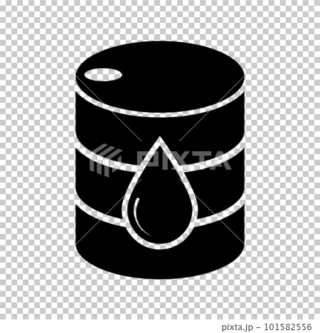 原油やガソリンのドラム缶アイコン。ベクター。 原油やガソリンのドラム缶アイコン。ベクター。 101582556