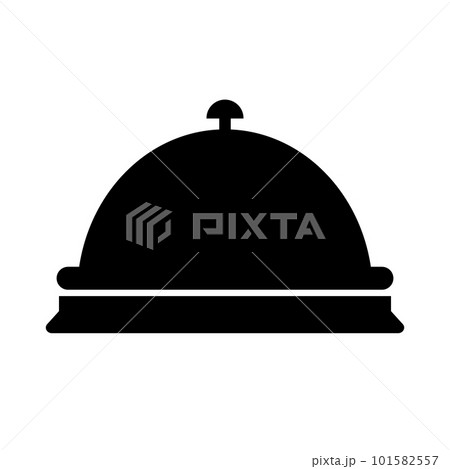 受付のベルのシルエットアイコン。ベクター。 101582557