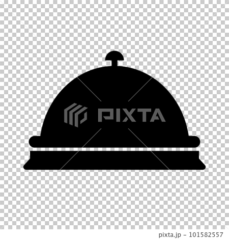 受付のベルのシルエットアイコン。ベクター。 101582557