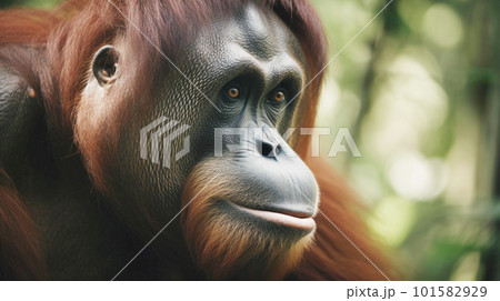 野生のオラウータン 野生のオラウータン 101582929